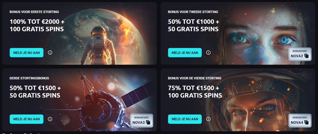 Nova Dreams bonussen